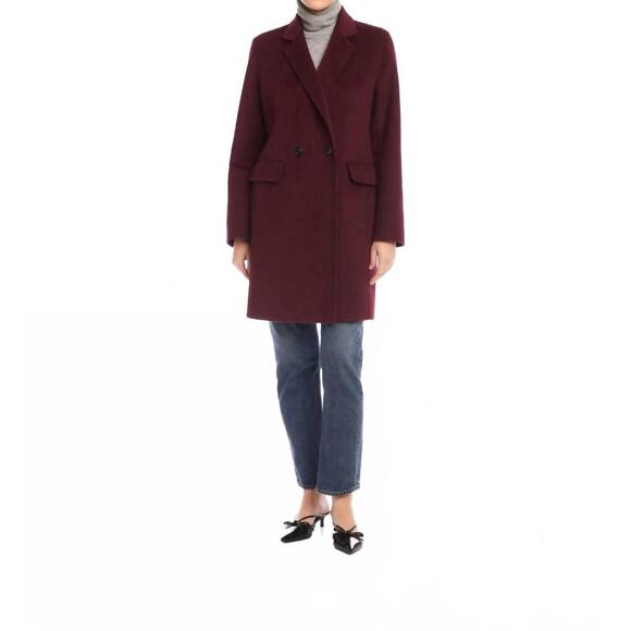 NEW FIFTEEN TWENTY row brushed coat in wine